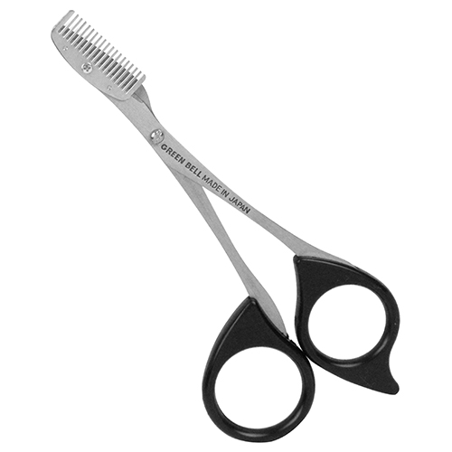 GROOMING・ステンレス製 クシ付眉はさみ・SE-014