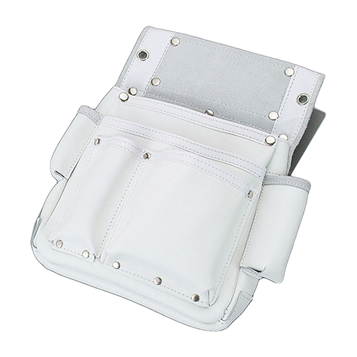 ⭐️ QOOです コヅチ・仮枠釘袋サイドポケット付白・SH-512－収納用品
