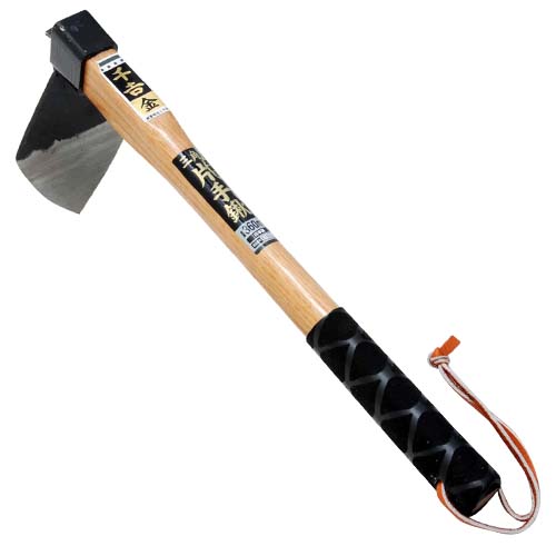 千吉 金・本鍛造 三角片手鍬・360MM－園芸道具・移植コテ・片手