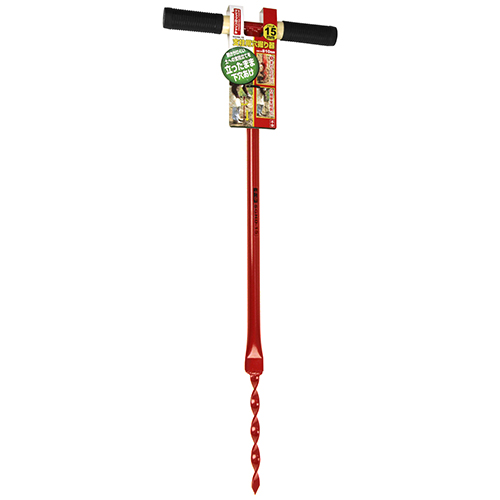 千吉・支柱用穴掘り機 15mm・SGHD-15－園芸道具・鍬・特殊鍬