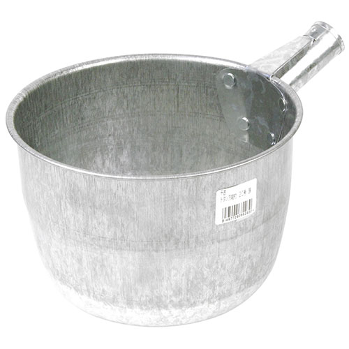 千吉・トタン万能杓 20号（頭）・3.6L－園芸道具・土農具