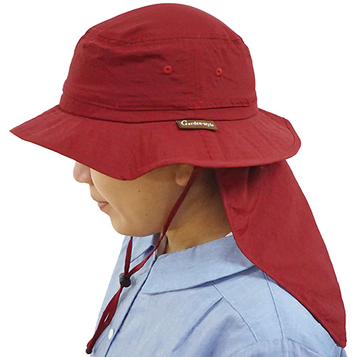 セフティ－3・ガーデンアクティブハット・red－園芸用品・保護