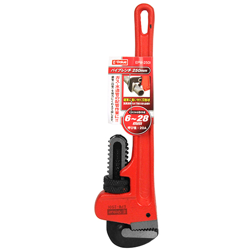 Supreme パイレン&手斧 工具 2点セット E－Value・パイプレンチ・EPW-250I－作業工具・配管工具