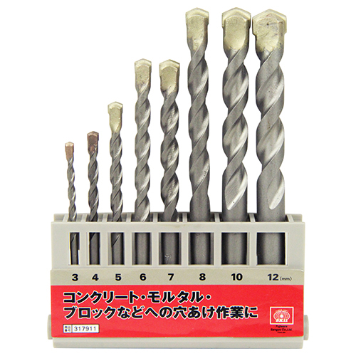 SK11・コンクリート用ドリルセット・DSC-2 8PCS－先端工具