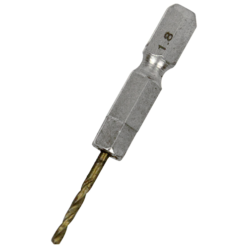 SK11・六角軸Tin鉄ドリル 極短・1.8MM－先端工具・鉄工
