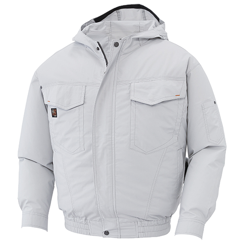 SUN－S・空調風神服 長袖ブルゾン・KF91410ｼﾙﾊﾞｰL－ワークサポート