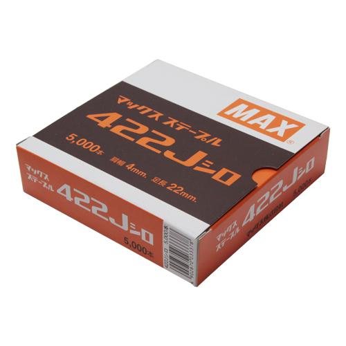 マックス 422J  ステープル ステンレス Amazon.co.jp: MAX 4Jステープル 肩幅4mm×足長22mm 5000本入