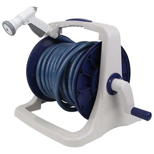 鉄筋フレーム製スタンド式散水ホースリール 鉄筋フレーム製スタンド式散水ホースリール