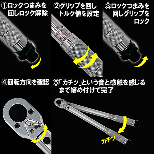 ECOレジン　３本セット E－Value・プレセット型トルクレンチ・ETR3-110－作業工具