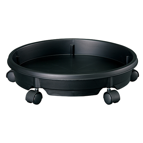 ヤマト・キャスタープレート 28型・ﾌﾞﾗｯｸ－園芸用品・家庭園芸・受皿