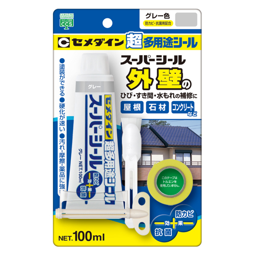 セメダイン・スーパーシール グレー・SX-007 P100ml－資材