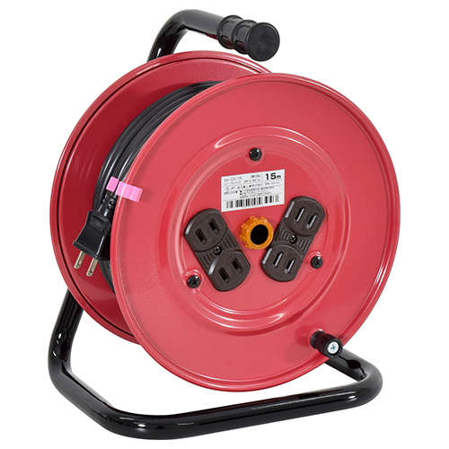 日動・電工ドラム 15A×15m・DY-15－電動工具・電工ドラム 