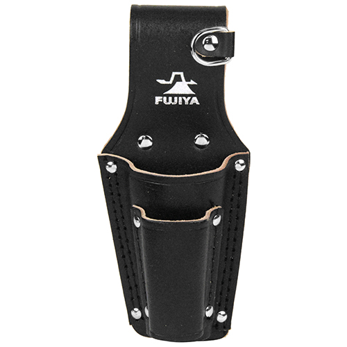 フジ矢・高級黒革製ホルダーDカン付・LP-3DSB－収納用品・メーカー腰