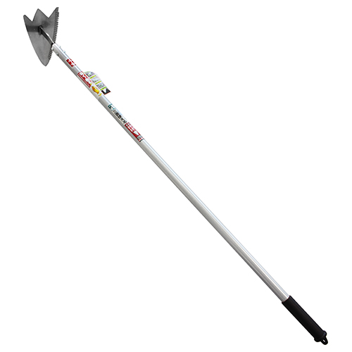 千吉・アルミ柄 マルチ三角ホー・1200MM－園芸道具・土農具・立