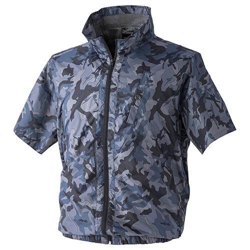 DiVaiZ・チタンカモフラ半袖ブルゾン・0026AZ-114-L－ワーク