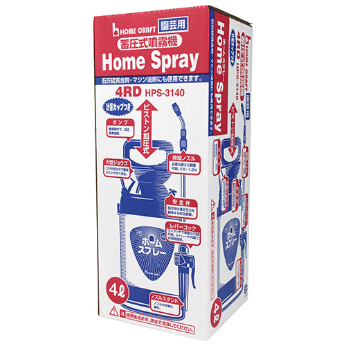 ホームクラフト・蓄圧式噴霧器 4L・4RD HPS-3140－園芸機器・噴霧器