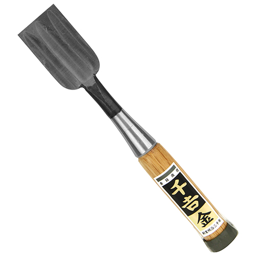 千吉 金・追入のみ 3枚裏・36MM－大工道具・のみ・彫刻刀・鉋・追入