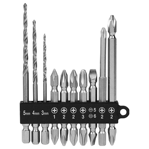 E－Value・下穴ドリル＆ビットセット・BS-6 10PCS－先端工具