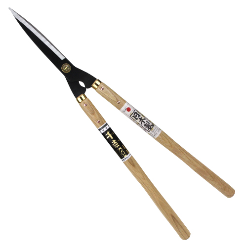 千吉 金・本鍛造刈込鋏・SGL-19－園芸道具・刈込鋏・木柄