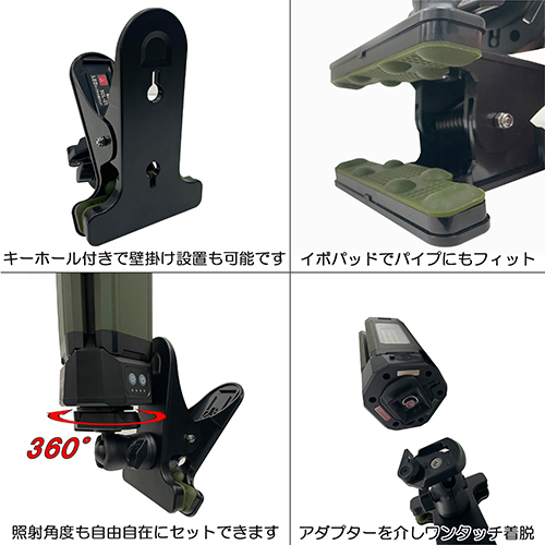 SK11・充電式リーフライト クリップ・SLL-20W-CP－電動工具