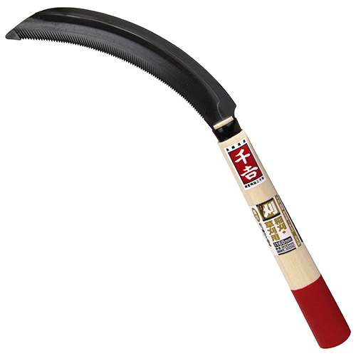 千吉・鋸鎌 普及型・160MM－園芸道具・鎌・鋸鎌：DIYツールの