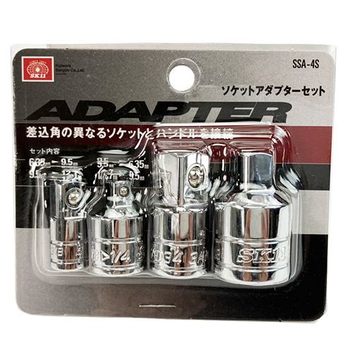 まぁむ様用　シャフト抜き器　ソケット打ち込みツールセット SK11・ソケットアダプターセット・SSA-4S－作業工具