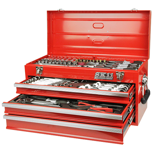 【新品未使用】工具45点セット SK11・整備工具セット レッド・SST-16133RE－作業工具