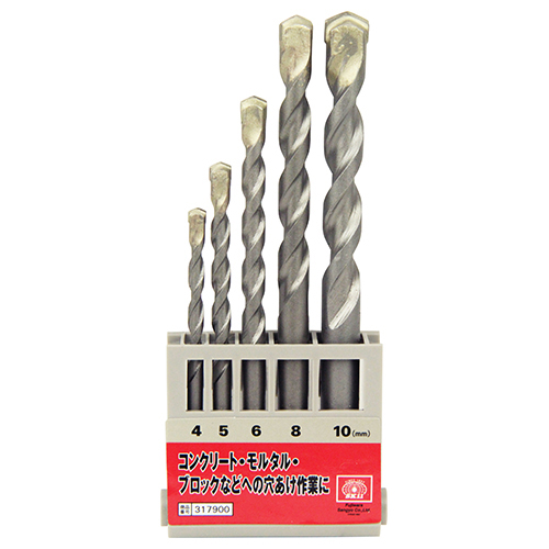 築 一紗 セット SK11・コンクリート用ドリルセット・DSC-1 5PCS－先端工具