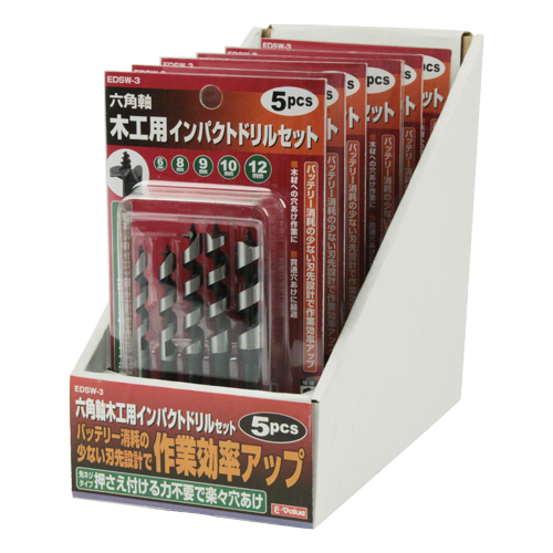 亭主の才能　4枚セット(2枚foil) E－Value・木工用インパクトドリル・EDSW-3ｻｷﾈｼﾞ－先端