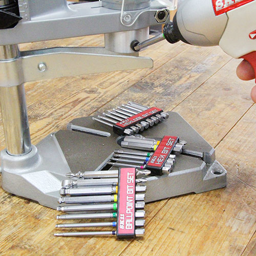 SK11・六角ボールPビットセット・BS-21N 8ﾎﾝｸﾐ－先端工具