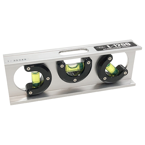 KOD・アルミ水平器・L-120Q 150mm－大工道具・測定具・BOXレベル