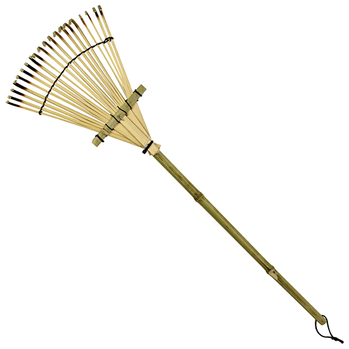 千吉・ミニ熊手 大・670mm－園芸道具・清掃具・クマデ：DIYツールの