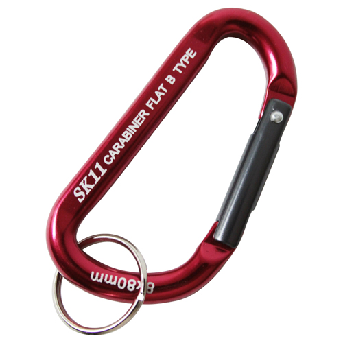 SK11・アルミカラビナ B・SAC-880Bﾚｯﾄﾞ－収納用品・ツールフック