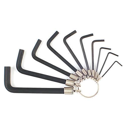 SK11・六角棒レンチセット 10本組・NO.4 ｲﾝﾁ－作業工具