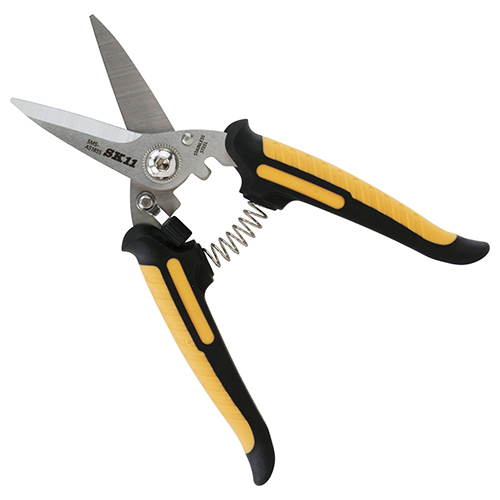 SK11・万能はさみAS ショート・SMS-AS185S－大工道具・金切鋏