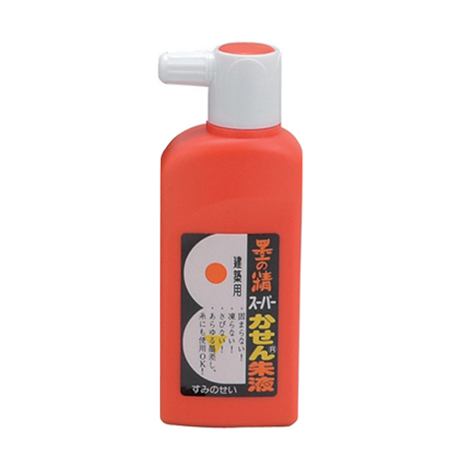 墨の精・スーパーかせん朱液・180CC－大工道具・墨つけ・基準出し