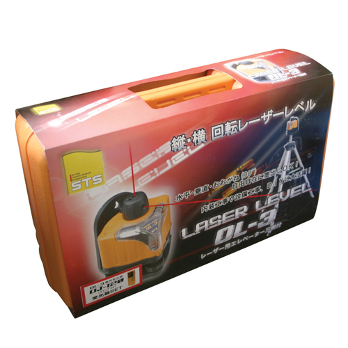 STS・レーザーレベル受光器・三脚付・OL-3-JSET－大工道具・測定具