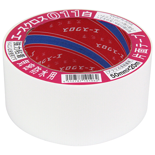 光洋化学・エースクロス011白・50mmx20M－資材・テープ関連・気密