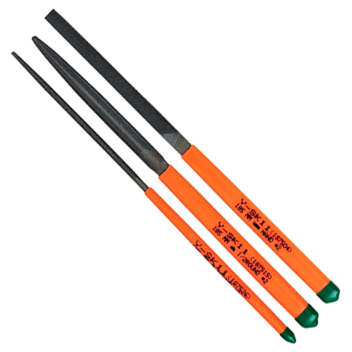 SK11・細工用ヤスリセット 3本組・NO.5－大工道具・ヤスリ