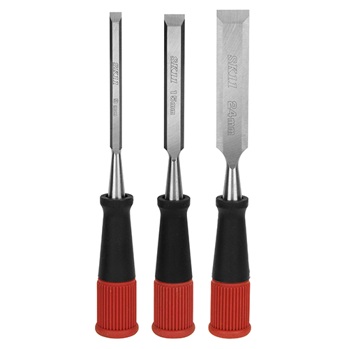 SK11・木工用DIYのみ 3本組・－大工道具・のみ・彫刻刀・鉋