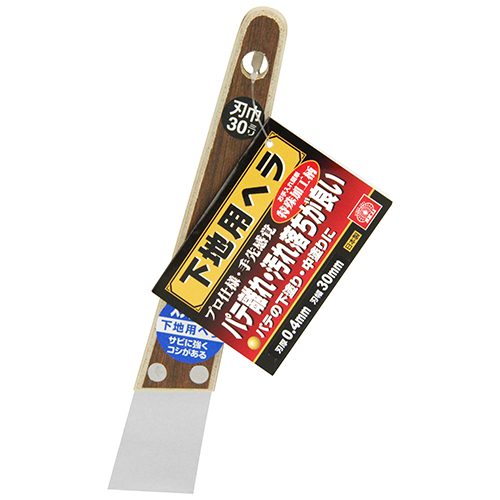 SK11・下地用パテベラステンレス・30MM 0.4MM－大工道具・内装