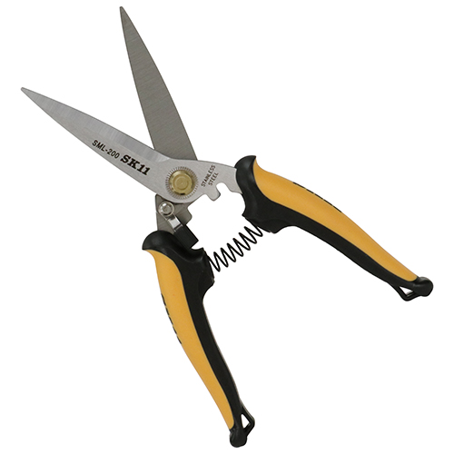 SK11・万能はさみ ロング・SML-200－大工道具・金切鋏・カッター