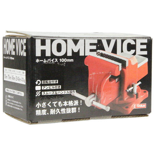 新品 【E-Value】ホームバイス　回転台付１００ＭＭ [25461] E－Value・ホームバイス 回転台付・100MM－作業工具・クランプ