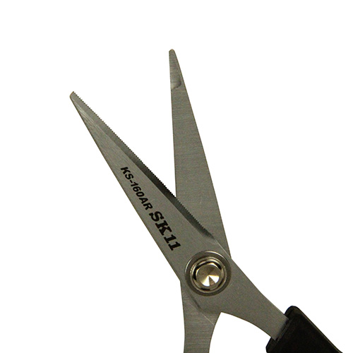 SK11・アラミド繊維用はさみ・KS-160AR－大工道具・金切鋏
