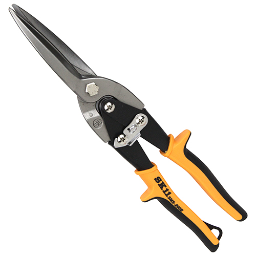 SK11・金切鋏 倍力型 ロング・SMS-290B－大工道具・金切鋏