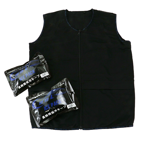 SK11・クールベスト・522013-BLK-XL－ワークサポート・サポート