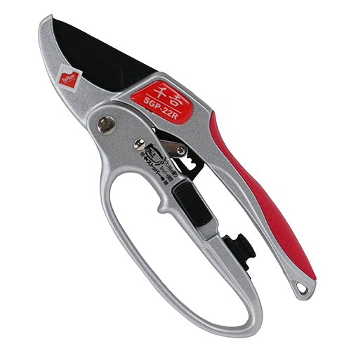 千吉・ラチェット式剪定鋏・SGP-22R－園芸道具・鋏・剪定鋏：DIY