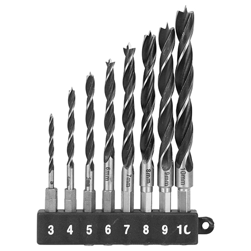 軸先‥天然素材３点セット NACHI 六角軸 鉄工用ドリル SP 3本組 3.3mm: 電動工具