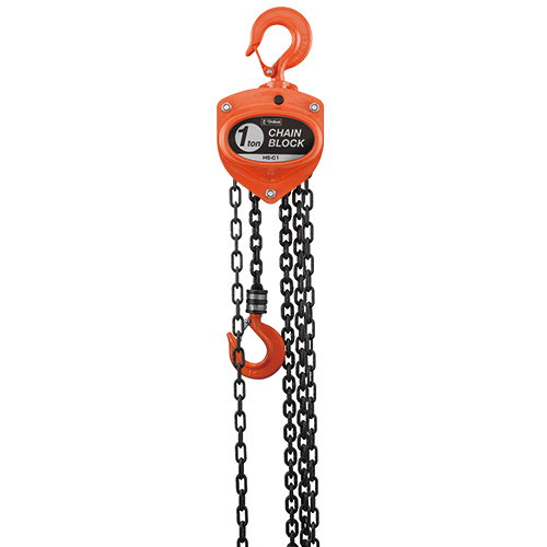 チェーンブロック① 1T/1ton HS-C1 藤原産業 E－Value・チェーンブロック 1トン・HS-C1－作業工具・荷締機