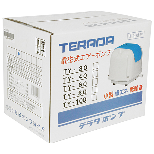 寺田TERADA電磁式エアーポンプTY‐４０（P）浄化槽 寺田・省エネエアーポンプ・TY-40(P)－園芸機器・ポンプ・特殊ポンプ